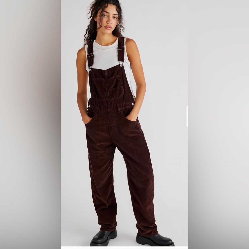 Free People Corduroy Overalls